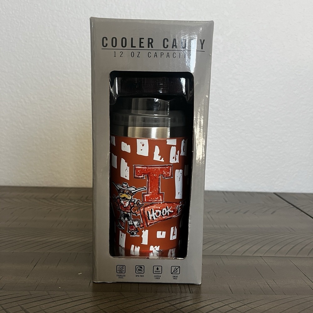 NEW Texas Longhorns Tumbler/Cooler Caddy NIP